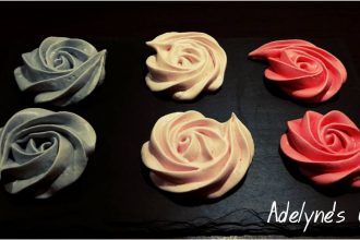 Roses en meringue italienne